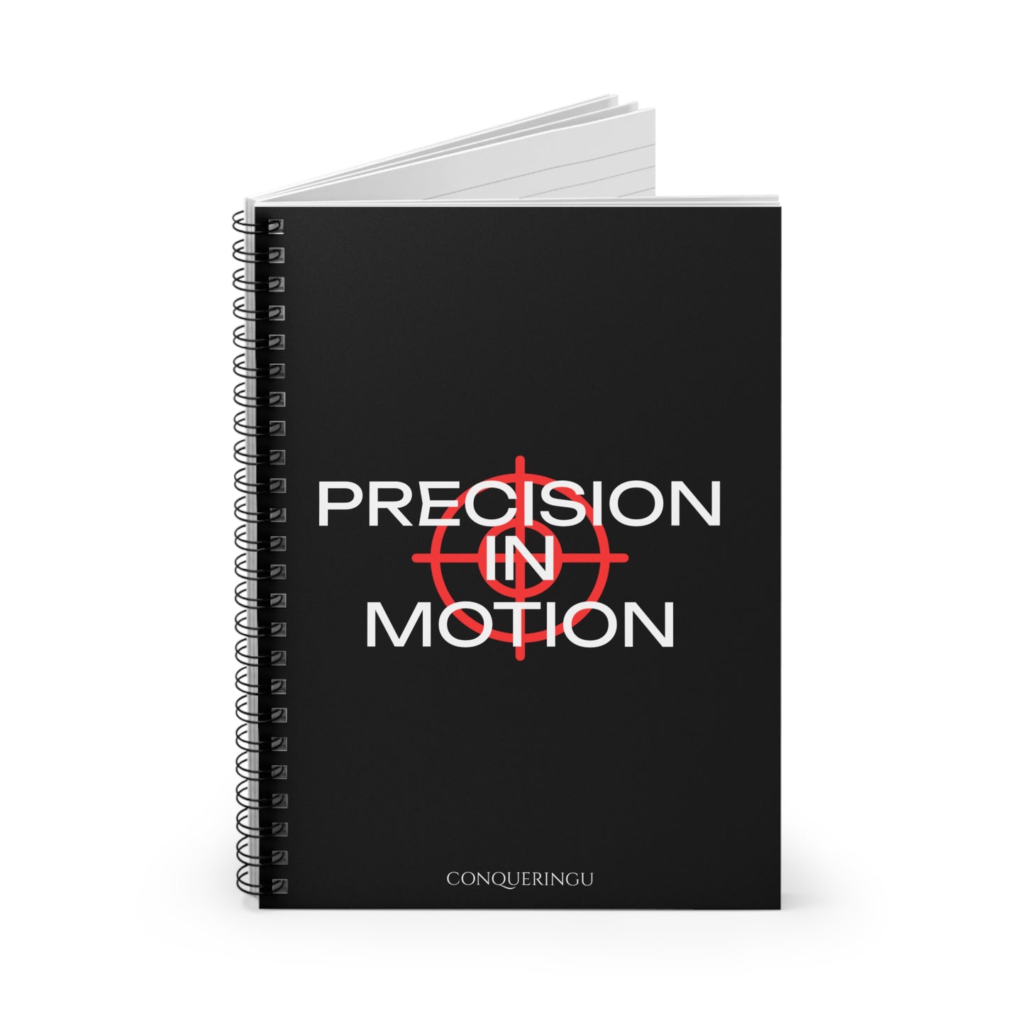 Precision in Motion Spiral Notebook - Ruled Line