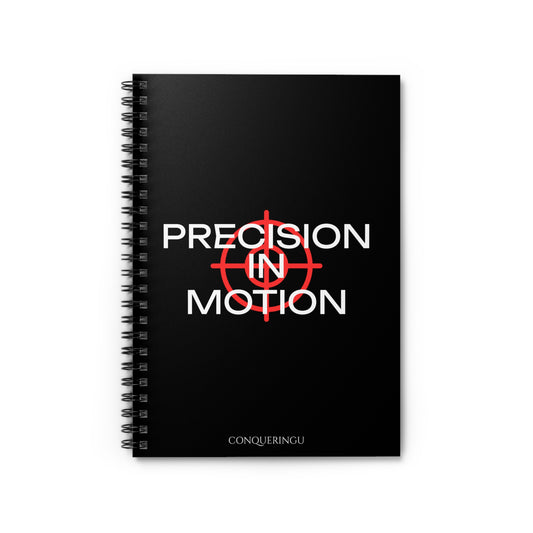 Precision in Motion Spiral Notebook - Ruled Line