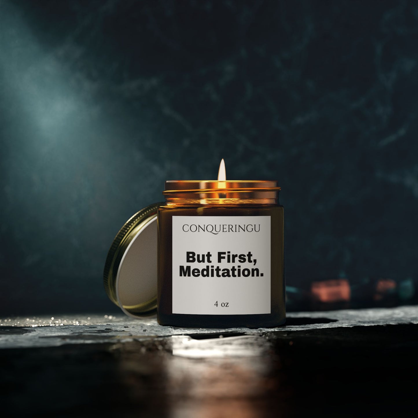 4 oz "But First, Meditation" Candle