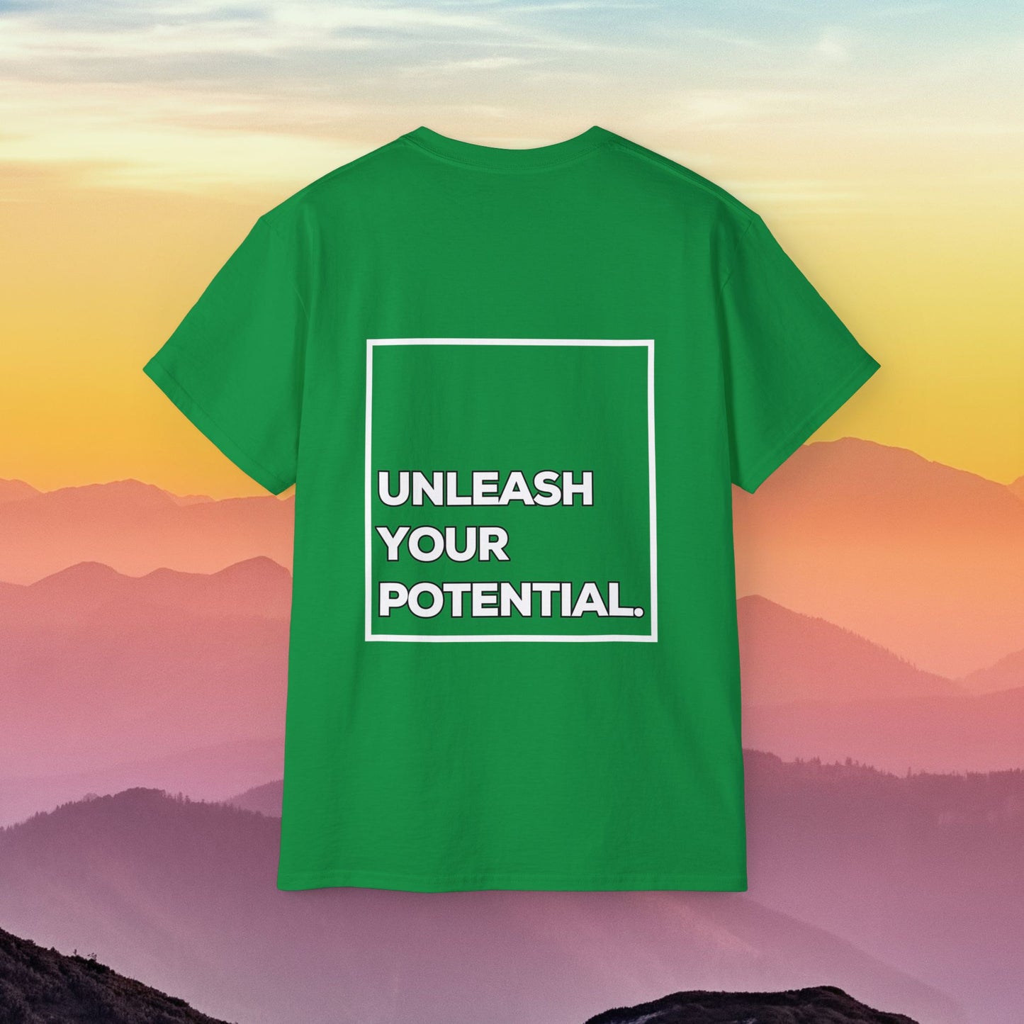 Men's Ultra Cotton Tee Back Design "Unleash Your Potential"