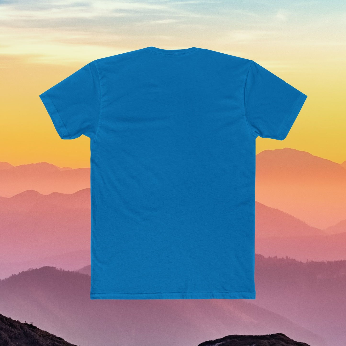 Men's Cotton Crew Tee "Elevate With Every Climb"