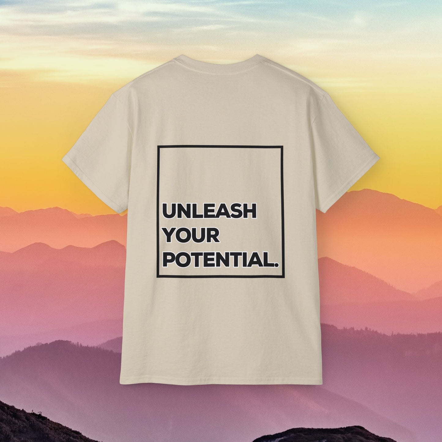 Men's Ultra Cotton Tee Back Design "Unleash Your Potential"