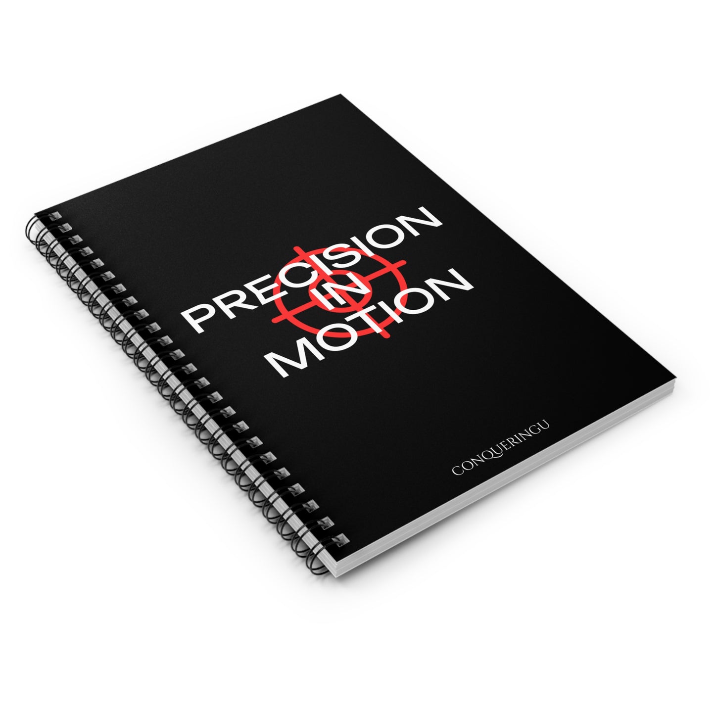 Precision in Motion Spiral Notebook - Ruled Line