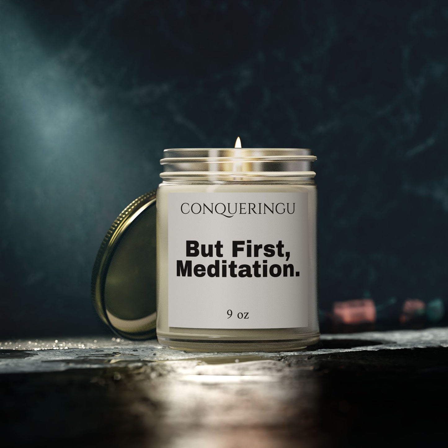 9 oz "But First, Meditation" Candle