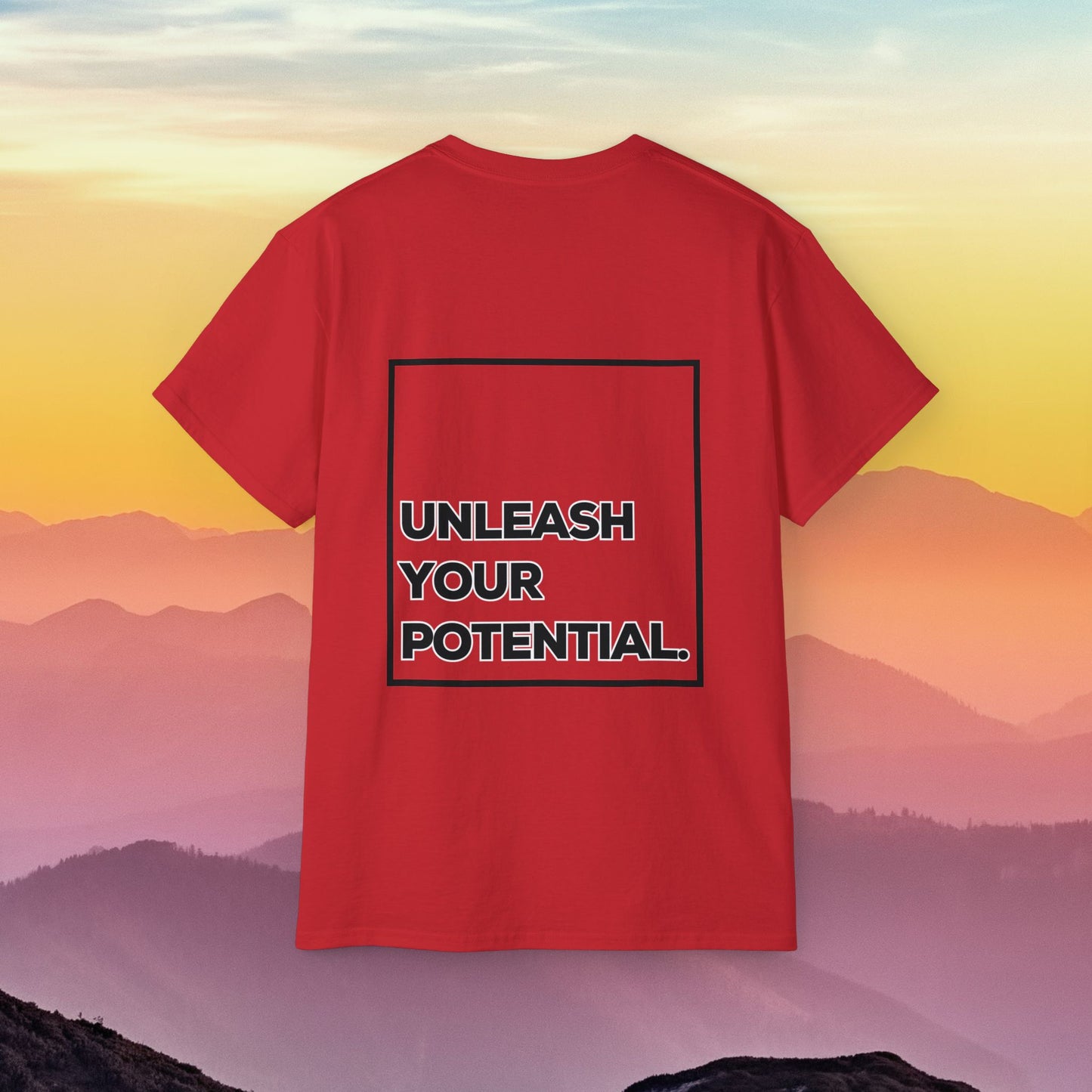 Men's Ultra Cotton Tee Back Design "Unleash Your Potential"