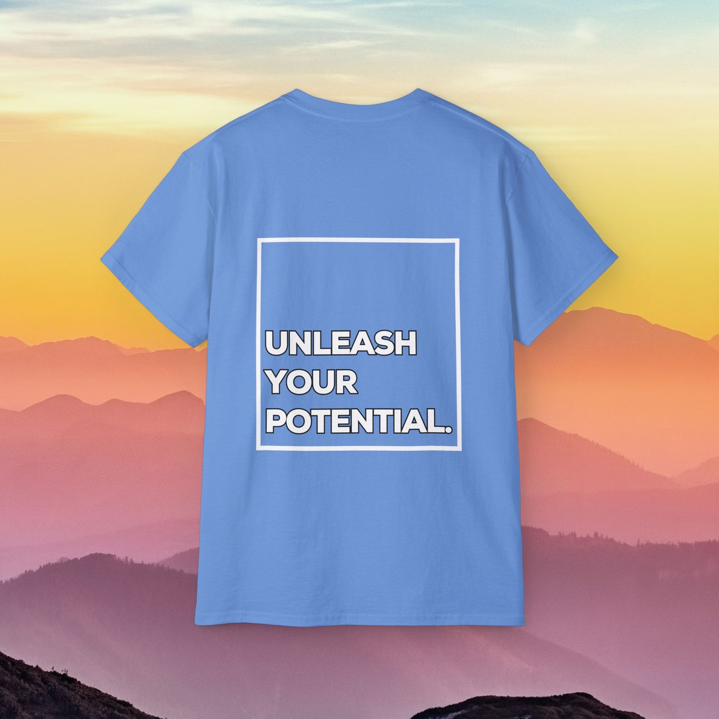 Men's Ultra Cotton Tee Back Design "Unleash Your Potential"