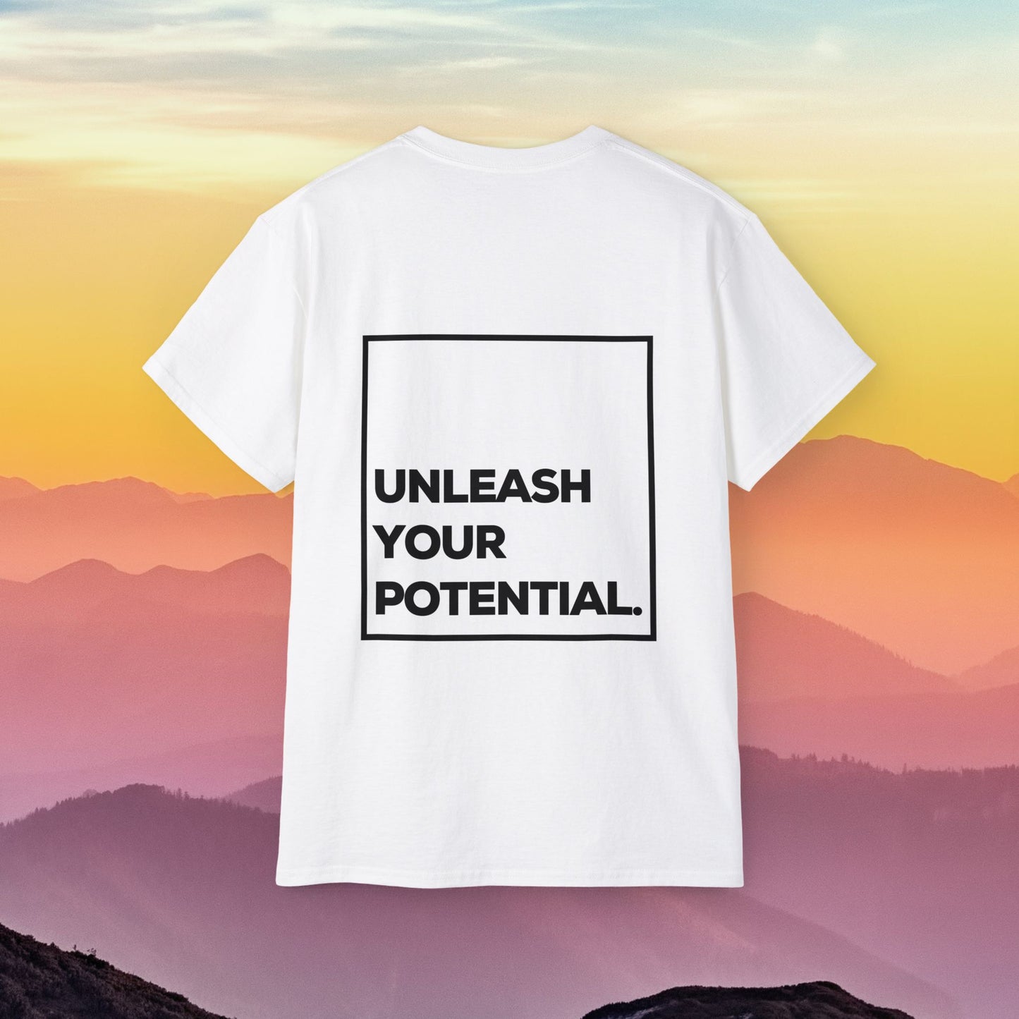 Men's Ultra Cotton Tee Back Design "Unleash Your Potential"