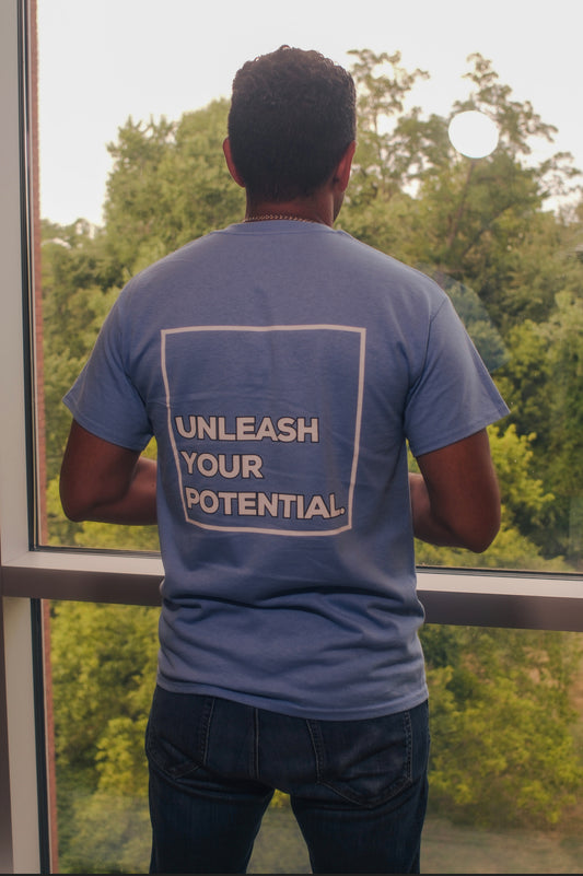 Men's Ultra Cotton Tee Back Design "Unleash Your Potential"