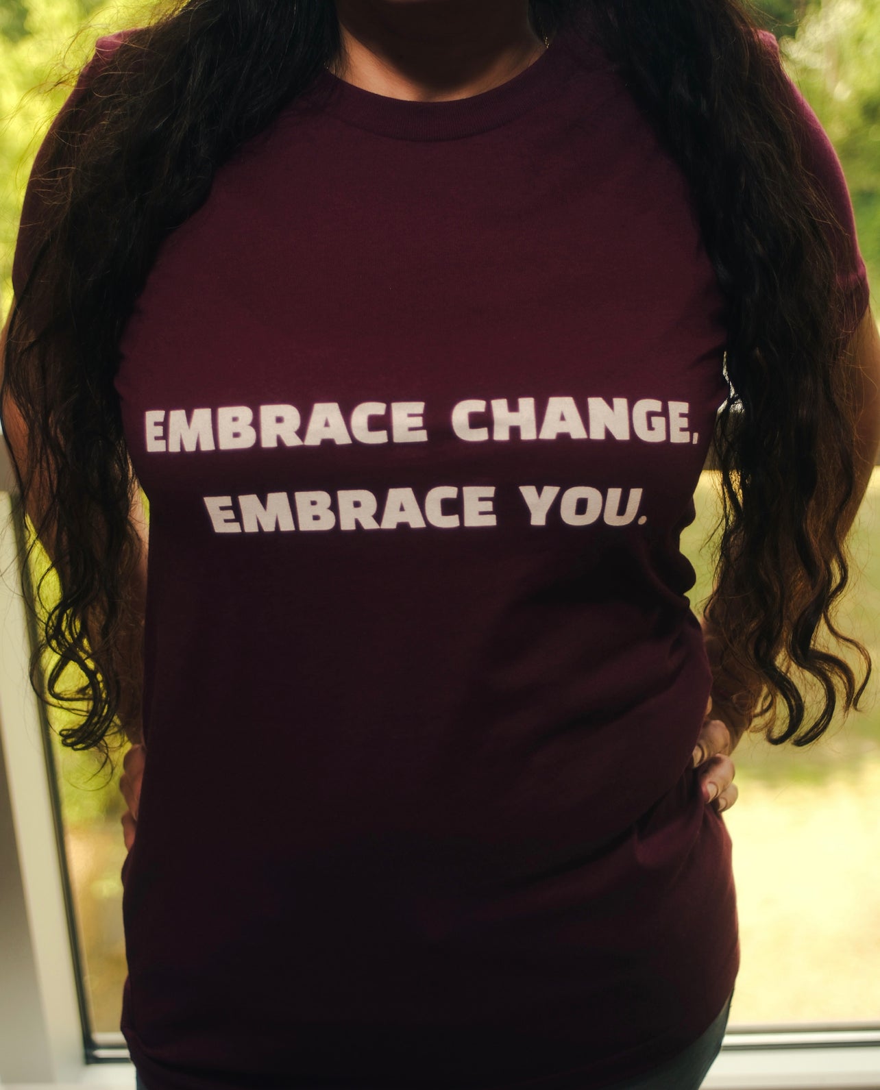 Unisex Jersey Short Sleeve Tee "Embrace change, Embrace you"